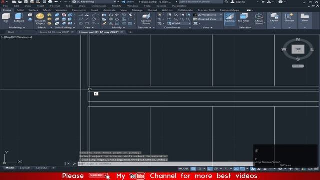 2D Plan in AutoCAD | 3d House making | Part 05 |AutoCAD 2022 Course | Engineer Tauseef Ullah смотреть онлайн