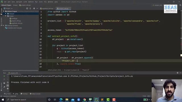 #2. Extract project's information from GitHub | PyGithub | SEAS Research Lab смотреть онлайн