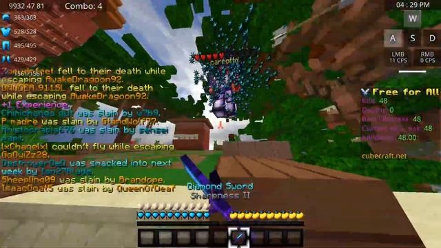 Cubecraft Live Battle Arena 100 Winstreak смотреть онлайн