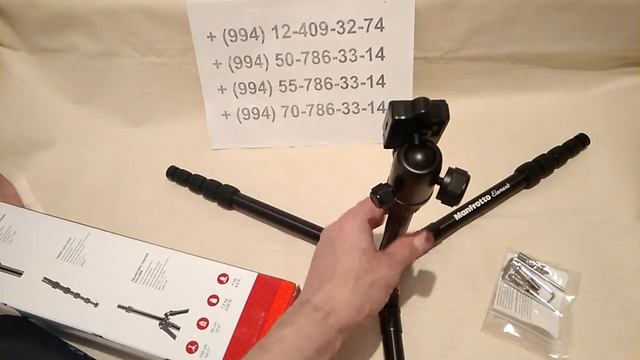 Штатив Manfrotto Element Traveller Small Black (MKELES5BK-BH) в Баку / Bakida / v Baku смотреть онлайн