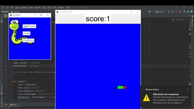 SNAKE GAME WITH MATHS IN PYTHON| TKINTER смотреть онлайн