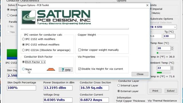 PCB Toolkit V7.02 Program Options смотреть онлайн