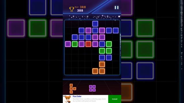 Glow Block Puzzle iOS & android gameplay смотреть онлайн