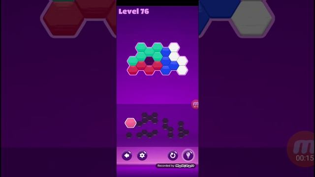 Hexa Puzzle Hero - Novice - Level 76 - Loop Games смотреть онлайн