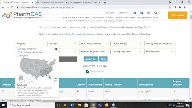 How to Use the PharmCAS School Directory Tool & Compare Programs Page смотреть онлайн