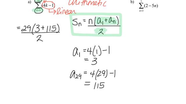 Evaluating arithmetic series in sigma notation смотреть онлайн