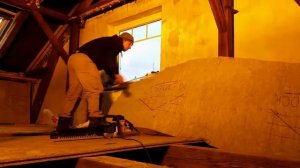 Работа с аллигаторной пилой Dewalt DWE 397. Резка каменной ваты.