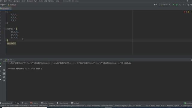 Python Tutorial For Beginners - #24. Two Dimensional List (2D) in Python смотреть онлайн