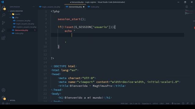 Como hacer sistema de LOGIN con PHP y MySQL - Parte5 смотреть онлайн
