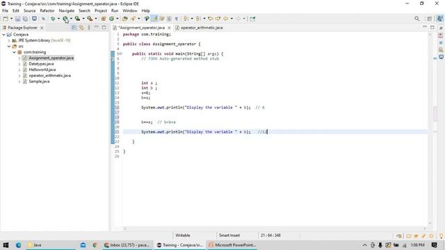12. Java - Operators - Assignment смотреть онлайн