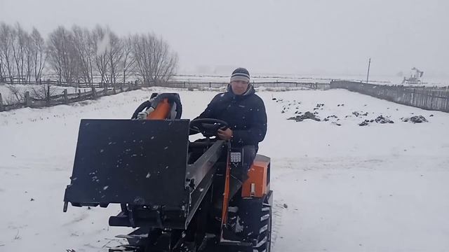 Новый мини-погрузчик, ходовые испытания. смотреть онлайн