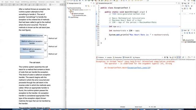 Exceptional Handling in Java смотреть онлайн