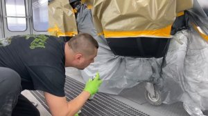 Как нанести антигравий после покраски.