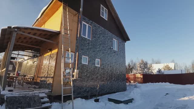 Утепление дома из бруса с применением плит Белтермо