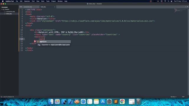 Datalist with PHP and MySQL смотреть онлайн
