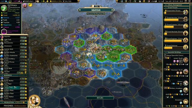 CiV Vox Populi - SPQR - Information Era [Civilization 5] смотреть онлайн