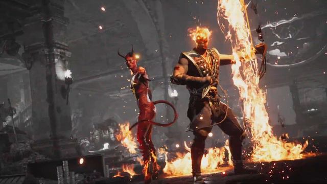 New mk4 skin! But not really... Mortal Kombat 1 Scorpion Gameplay (Sareena Kameo) смотреть онлайн