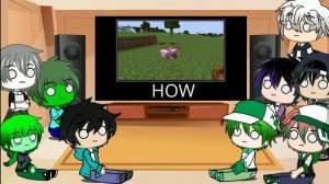 Monster School react to WAIT WHAT (Minecraft) Part 1