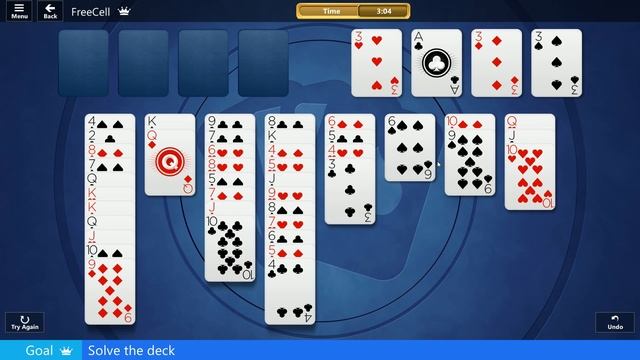 ᐈ FREE-CELL SOLITAIRE - 6 Apr, 2019 - (solve the deck) Microsoft Solitaire Collection Game смотреть онлайн