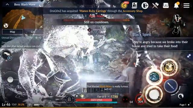 BLACK DESERT MOBILE (ENG) Rush Board Boss #9: BLACK MANE Android-Gameplay смотреть онлайн