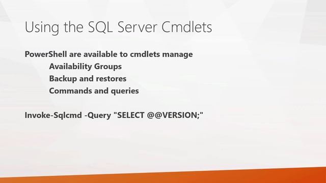 Managing SQL Server with PowerShell: Part 1 – The Tools смотреть онлайн