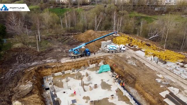 Стройплощадка ЖК "Крылья" в Орле, технология СМКД, апрель 2022 смотреть онлайн