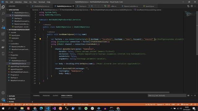 Net 5 İle Docker üzerinden RabbitMq Örneği смотреть онлайн