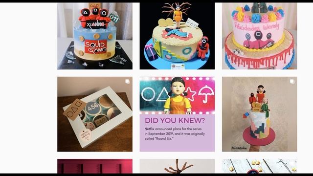 ТОРТЫ Игра В Кальмара Обзор и Реакции Squid Game Cakes смотреть онлайн