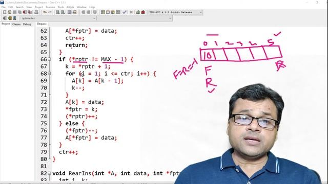 Data Structure Tutorial #23: Double ended Queue | Program of Double ended Queue смотреть онлайн