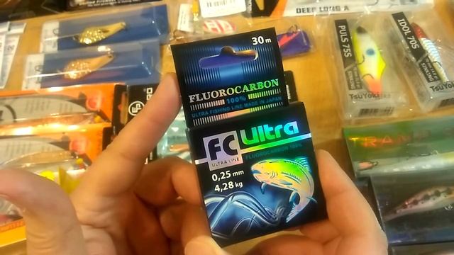 Распаковка посылки с леской Aqua FC Ultra Fluorocarbon 100% смотреть онлайн