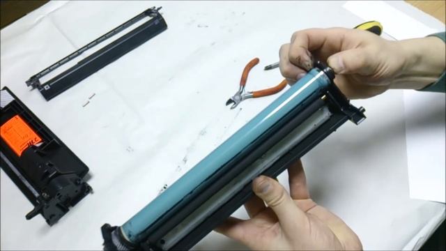 HP 80A CF280A заправка картриджа смотреть онлайн