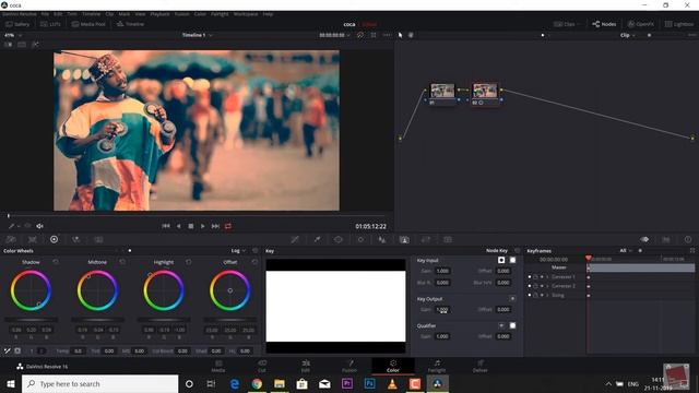 Key Tab (the node opacity) In Davinci Resolve смотреть онлайн