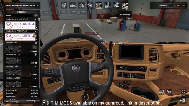 ets 2 FREE INTERIOR SCANIA NEXTGEN 2 YEAR EDITION INTERIOR V1.0 D.T.M MODS смотреть онлайн