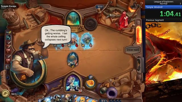Hearthstone League of Explorers Temple Escape (Normal) - 2:17.140 смотреть онлайн
