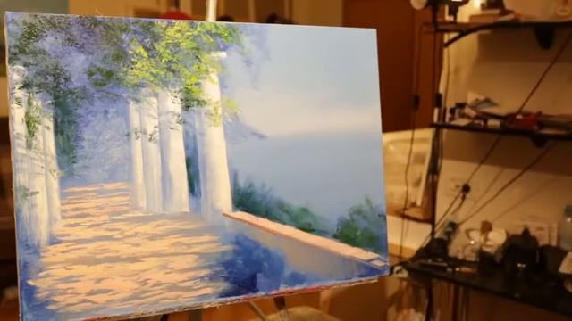 Free full video tutorial "Mediterranean motive". Artist Igor Sakharov смотреть онлайн