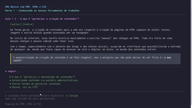 CMS Básico em PHP, HTML e CSS - Parte 1 - Aula 1: O que é um CMS смотреть онлайн