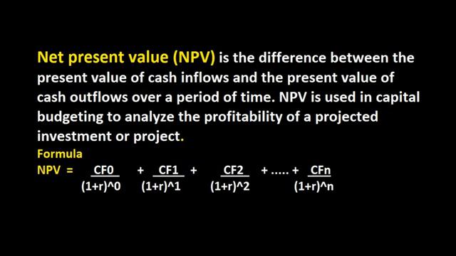 Net Present Value NPV & Its Formula ? Hindi / Urdu смотреть онлайн