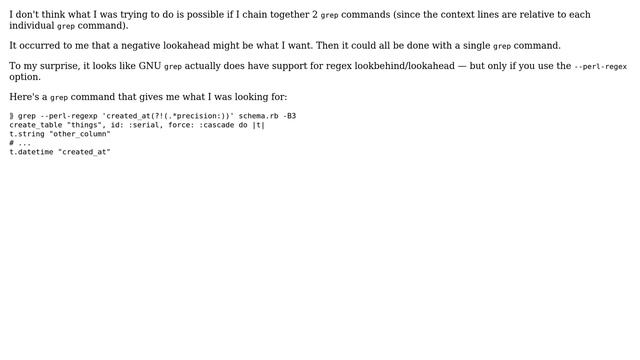 How to search for a match, then a non-match on that line, but include context lines for matched... смотреть онлайн