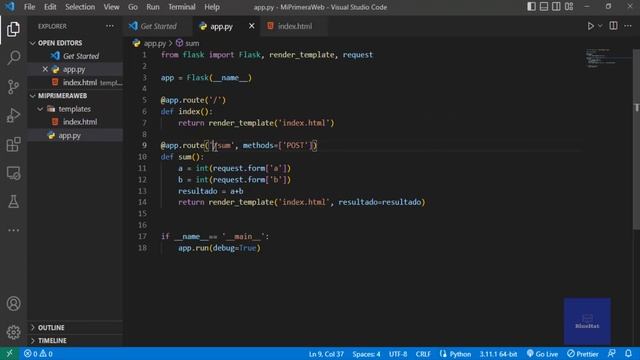 Diseña tu Página Web con | HTML5 | Flask | Bootstrap | Parte 1 смотреть онлайн
