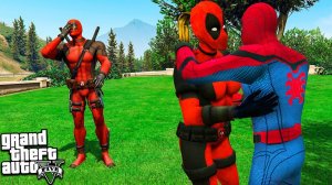 ЧЕЛОВЕК ПАУК ВСТРЕЧАЕТСЯ С ДЕВУШКОЙ ДЭДПУЛА В ГТА 5 МОДЫ! ОБЗОР МОДА В GTA 5! ИГРЫ ГТА ВИДЕО MODS