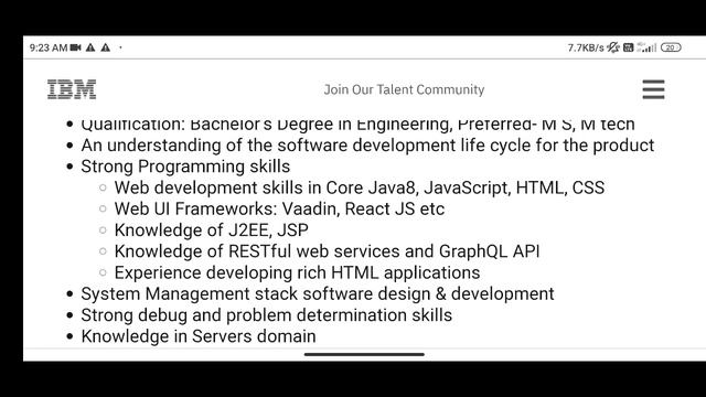 Front end developer job opportunity | IBM UI developer job | react js job update смотреть онлайн