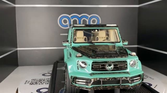 Mansory Mercedes G63 (MY18-agtb) tiffany blue 28/49 1:18 смотреть онлайн