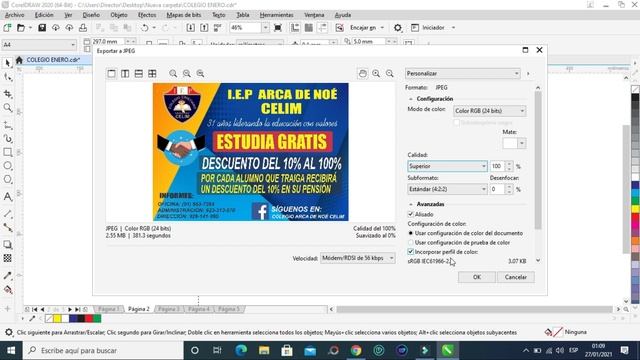 CONVERTIR A IMAGEN (JPG O PNG) MI DISEÑO DE COREL DRAW, SUPER FÁCIL 2021, CONSEJO VITAL. смотреть онлайн