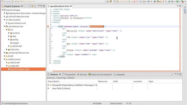 Simple JEE Project using glassfish, Tutorial 1 : Setting up our source code смотреть онлайн