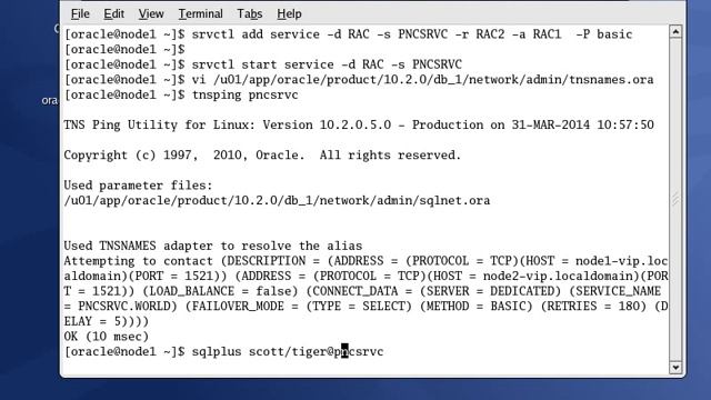 creating servie in Oracle RAC смотреть онлайн