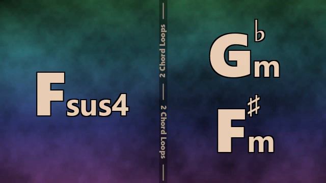 Fsus4 to Gbm (F#m) Backing Track смотреть онлайн