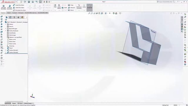 Trennwand - SolidWorks 2016 Training - Surfaces смотреть онлайн