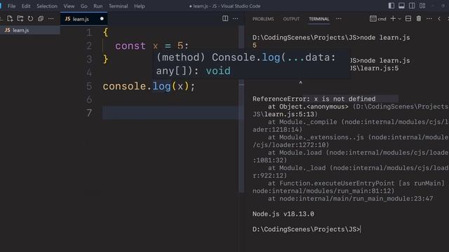 Var, Let and Const - walk through - JavaScript (Hindi) смотреть онлайн