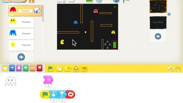 Scratch Junior Lesson 7: Pacman Game смотреть онлайн
