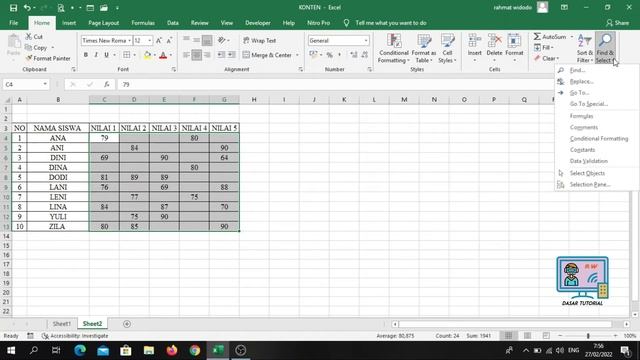 membuat tanda strip di excel смотреть онлайн